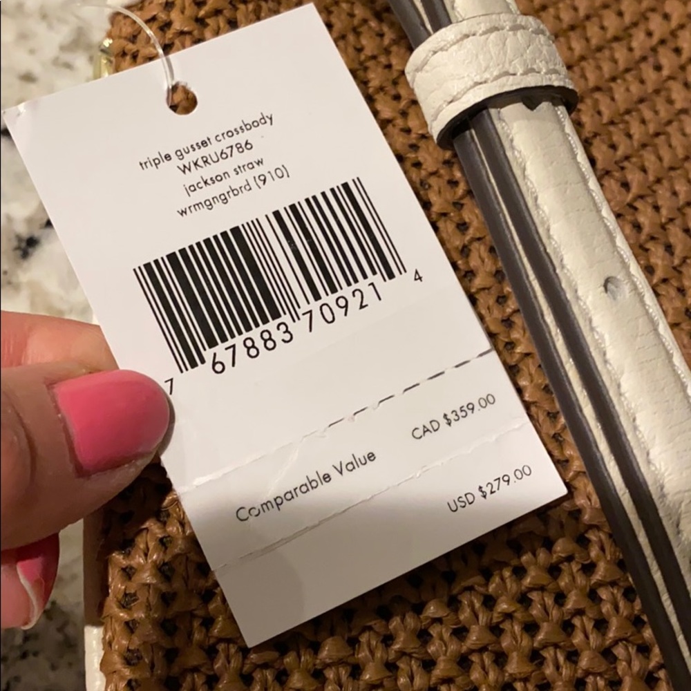 Kate Spade straw crossbody - Picture 6 of 11